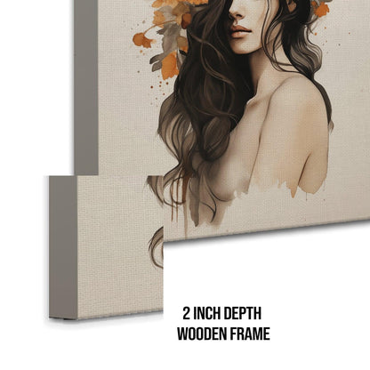 Boho Chic Wall Art Painting, HD Canvas Print, Framed, Ready to Hang. (FLWA29).