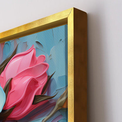 An Enchanting Symphony of Nature's Elegance, HD Canvas Print, Framed, Ready to Hang. (FLWA36)