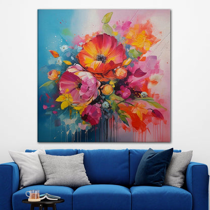 Enchanting Floral Wall Art For Bedroom Wall Decoration (FLWA31).