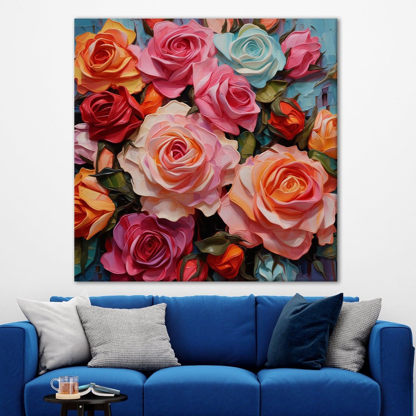 An Enchanting Symphony of Nature's Elegance, HD Canvas Print, Framed, Ready to Hang. (FLWA36)