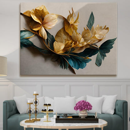 A Symphony of Nature's Elegance, HD Canvas Print, Framed, Ready to Hang. (FLWA17)