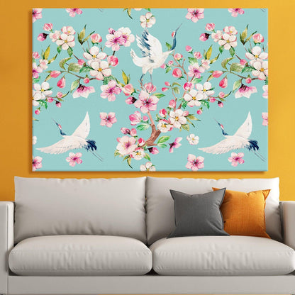 A Symphony of Nature's Elegance, HD Canvas Print, Framed, Ready to Hang. (FLWA14)