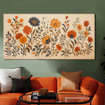 Enchanting Floral Wall Art, HD Canvas Print, Framed, Ready to Hang. (FLWA33)