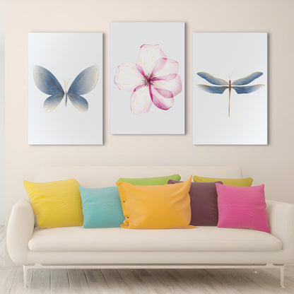 Set of 3 Minimalistic Floral Art (FLWA24).
