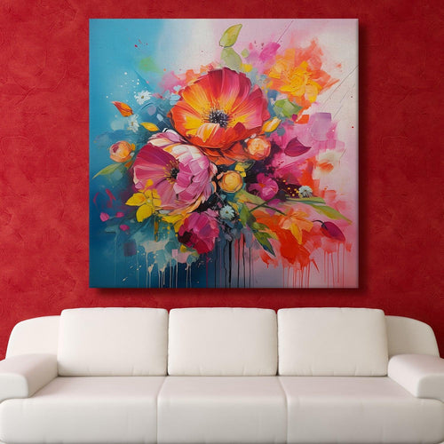 Enchanting Floral Wall Art For Bedroom Wall Decoration (FLWA31).