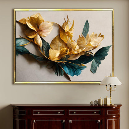 A Symphony of Nature's Elegance, HD Canvas Print, Framed, Ready to Hang. (FLWA17)