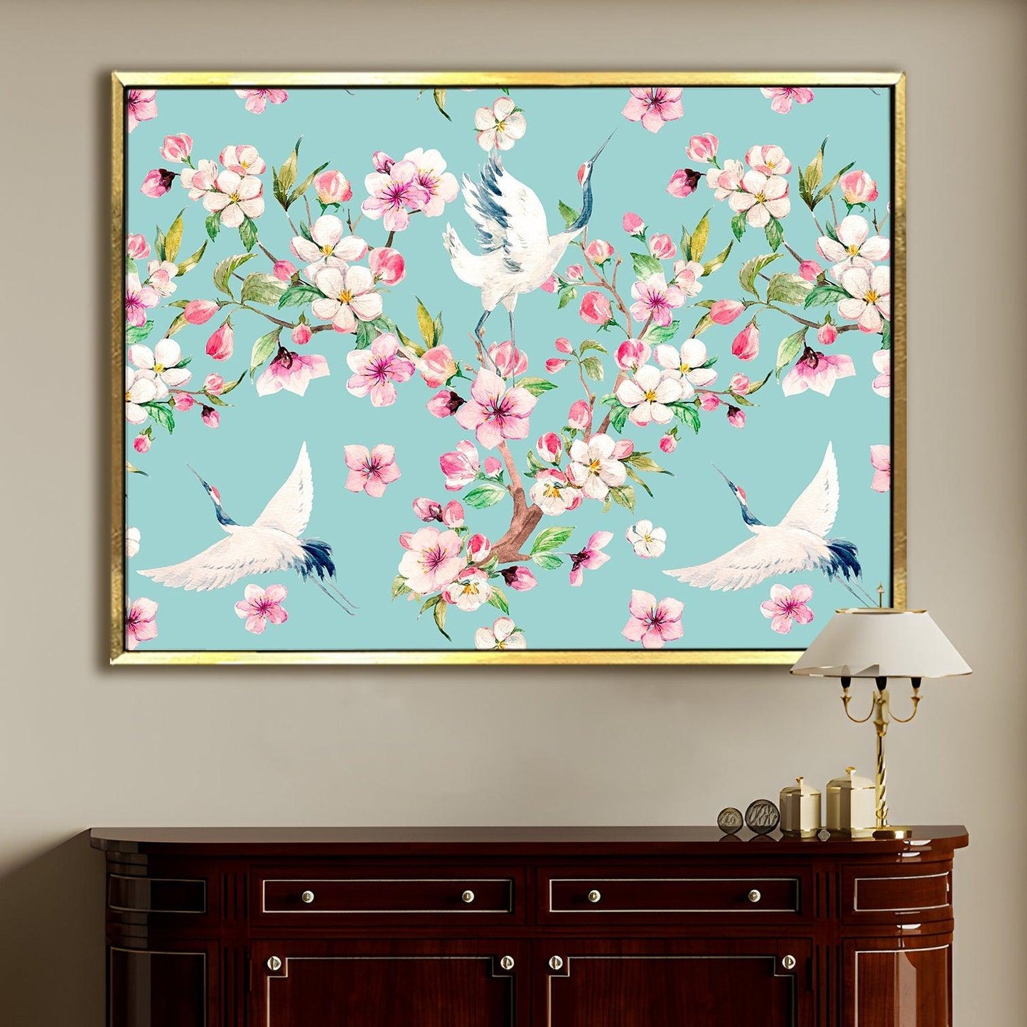 A Symphony of Nature's Elegance, HD Canvas Print, Framed, Ready to Hang. (FLWA14)
