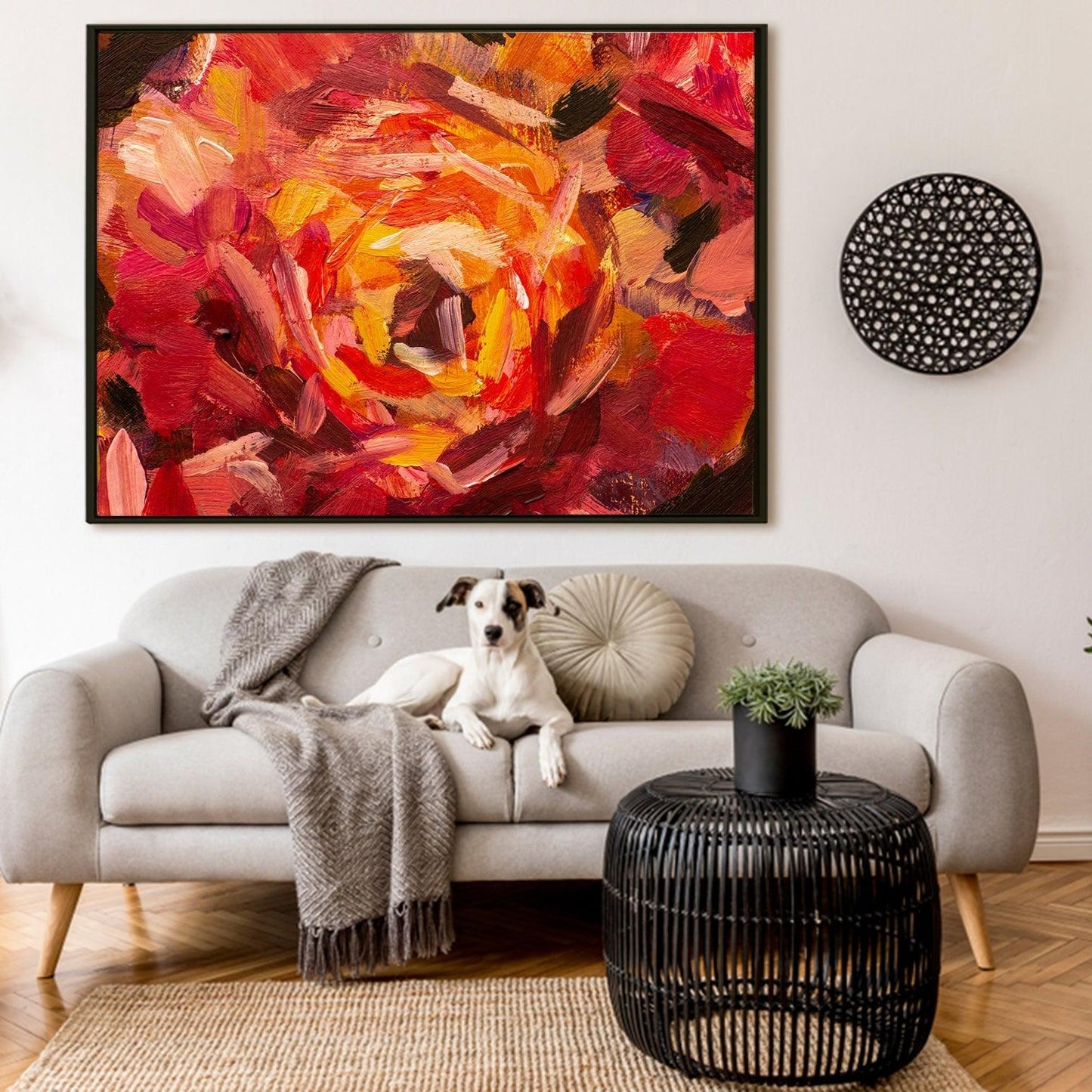 A Symphony of Nature's Elegance, HD Canvas Print, Framed, Ready to Hang. (FLWA018)