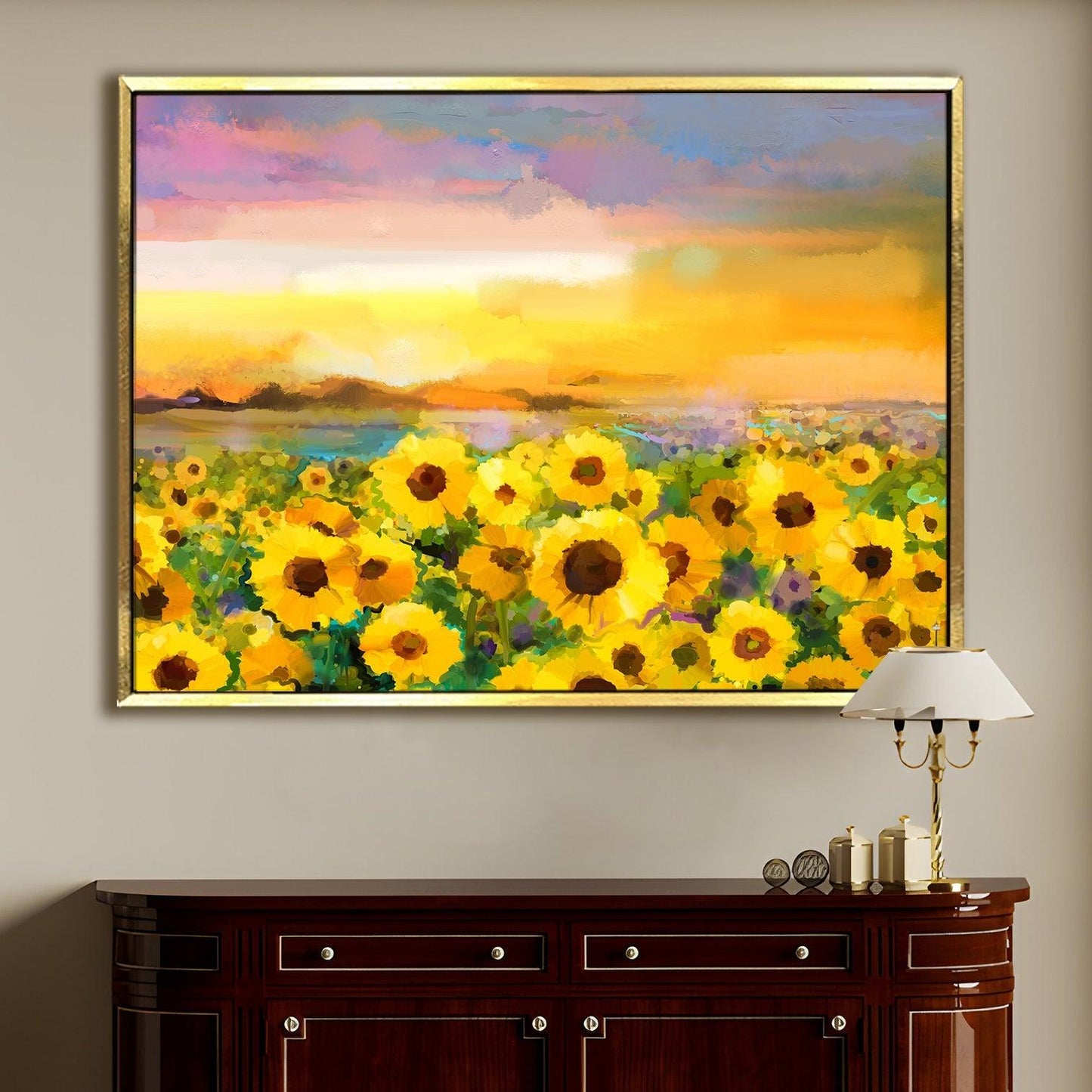 Canvas Floral Wall Art: A Symphony of Nature's Elegance Large Size Canvas Framed Paintings For Living Room, Office, Home Decor. (FLWA03)