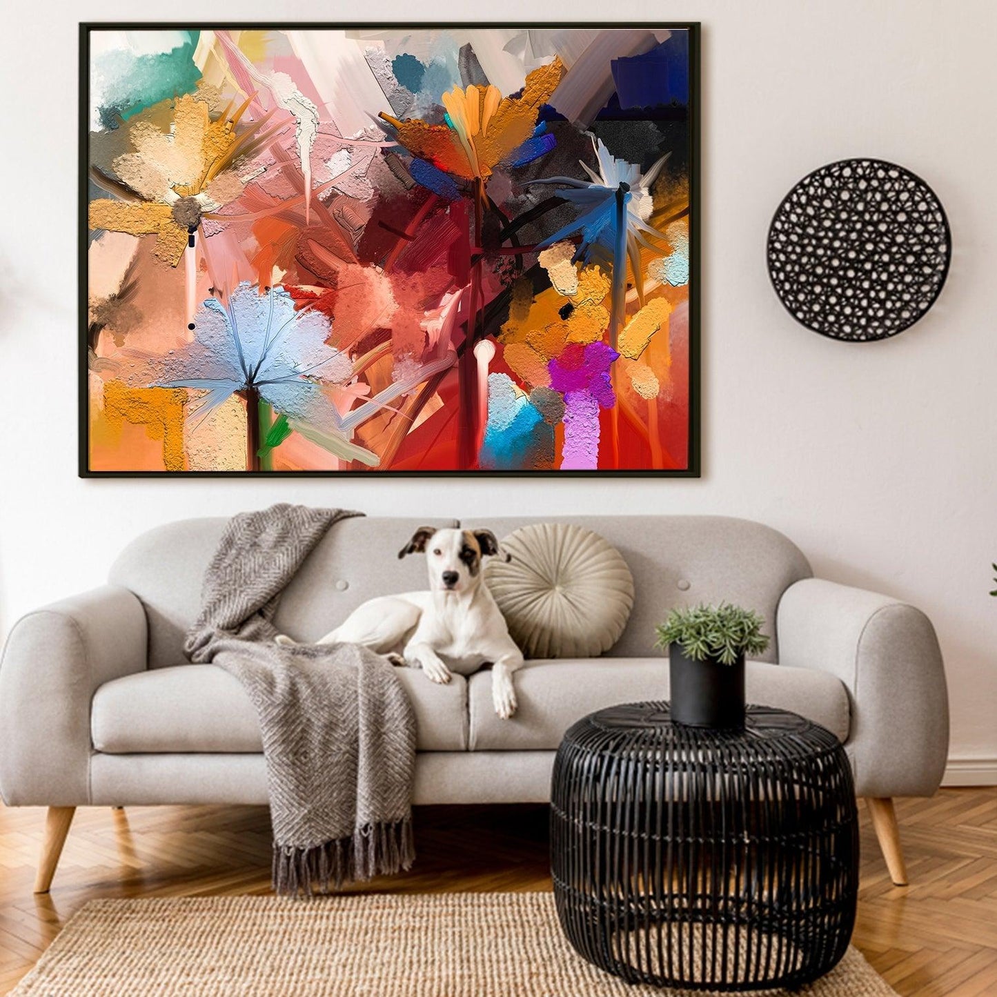 A Symphony of Nature's Elegance, HD Canvas Print, Framed, Ready to Hang. (FLWA13)