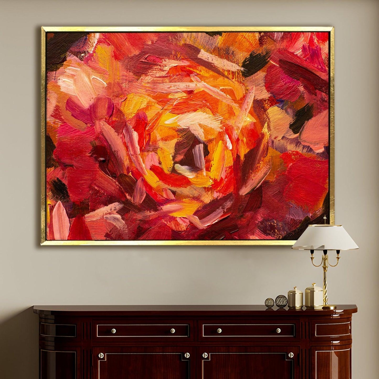 A Symphony of Nature's Elegance, HD Canvas Print, Framed, Ready to Hang. (FLWA018)