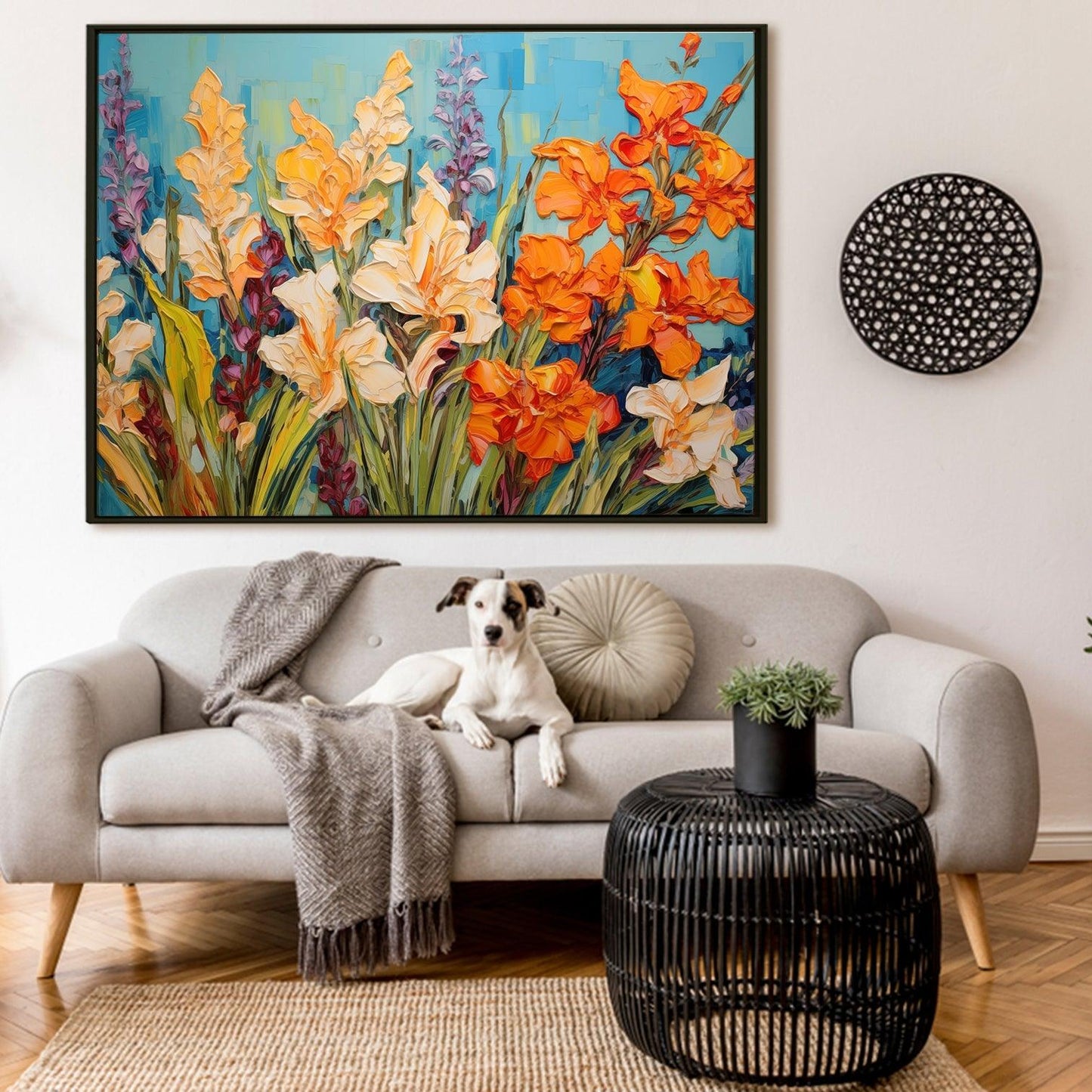 A Symphony of Nature's Elegance, HD Canvas Print, Framed, Ready to Hang. (FLWA06)