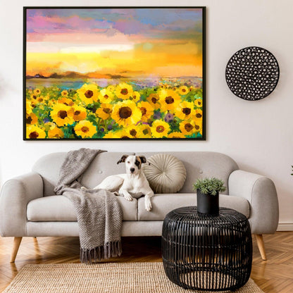 Canvas Floral Wall Art: A Symphony of Nature's Elegance Large Size Canvas Framed Paintings For Living Room, Office, Home Decor. (FLWA03)