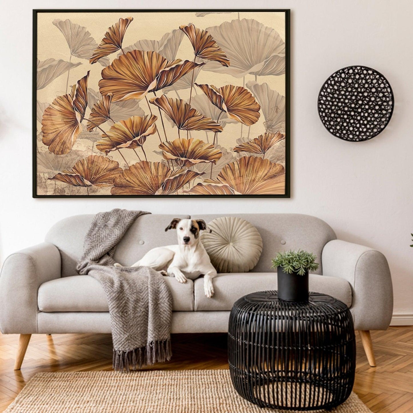 Canvas Floral Wall Art: A Symphony of Nature's Elegance Large Size Canvas Framed Paintings For Living Room, Office, Home Decor. (FLWA08)