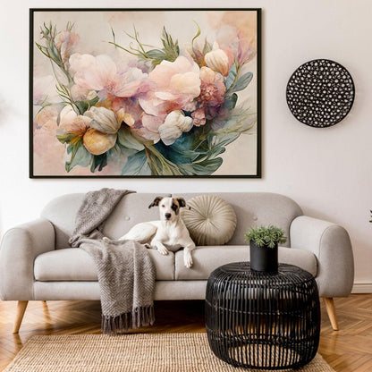 A Symphony of Nature's Elegance, HD Canvas Print, Framed, Ready to Hang. (FLWA18)