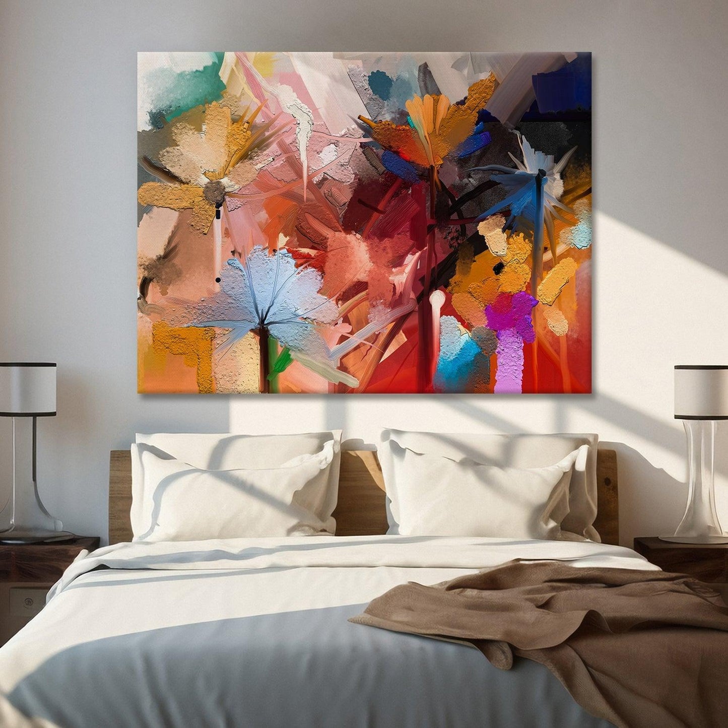 A Symphony of Nature's Elegance, HD Canvas Print, Framed, Ready to Hang. (FLWA13)