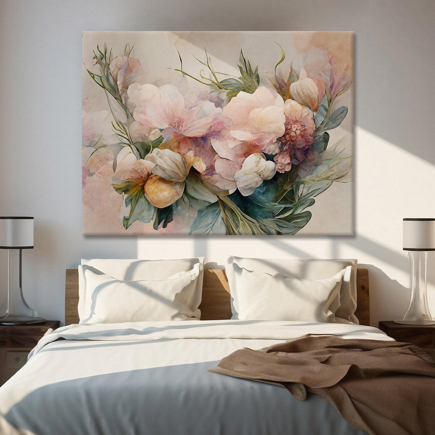 A Symphony of Nature's Elegance, HD Canvas Print, Framed, Ready to Hang. (FLWA18)