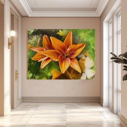 A Symphony of Nature's Elegance, HD Canvas Print, Framed, Ready to Hang. (FLWA09)