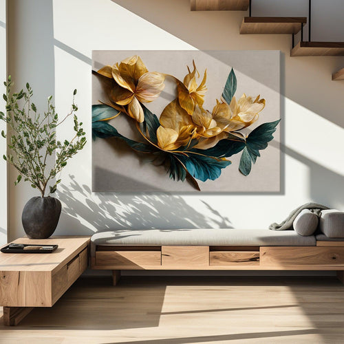 A Symphony of Nature's Elegance, HD Canvas Print, Framed, Ready to Hang. (FLWA17)