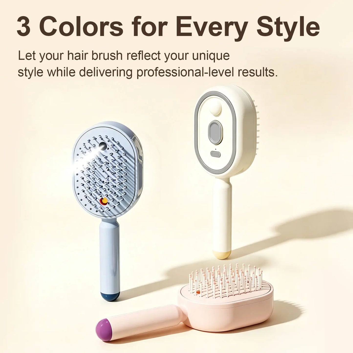 Electric Mist Hair Brush + FREE Siermira Batana Hair Oil Gift | Anti-Frizz Air Cushion Massage Comb