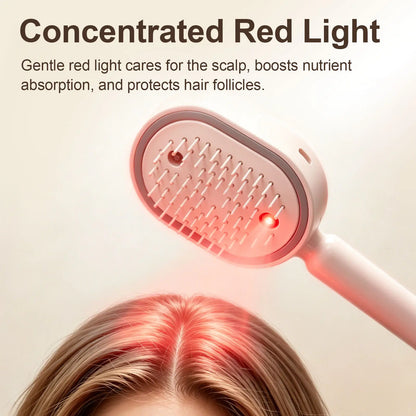 Electric Mist Hair Brush + FREE Siermira Batana Hair Oil Gift | Anti-Frizz Air Cushion Massage Comb