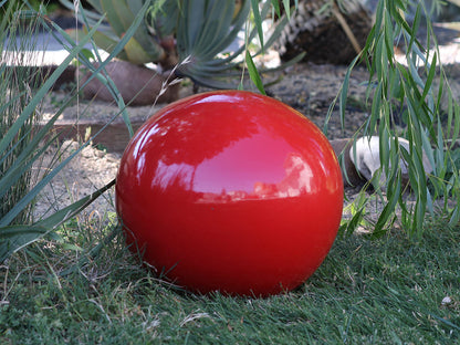 Outdoor Decorative Sphere Glazed 16" By Plantatorem