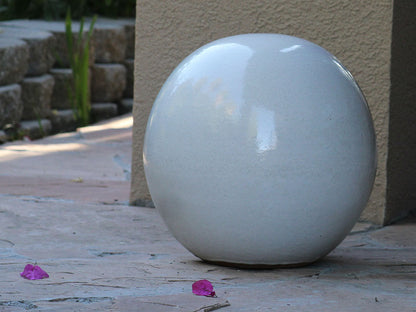 Outdoor Decorative Sphere Glazed 12" By Plantatorem