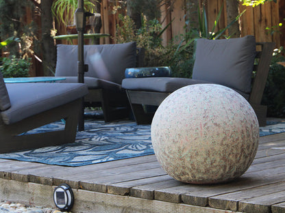 Outdoor Decorative Sphere Vintage 12" By Plantatorem