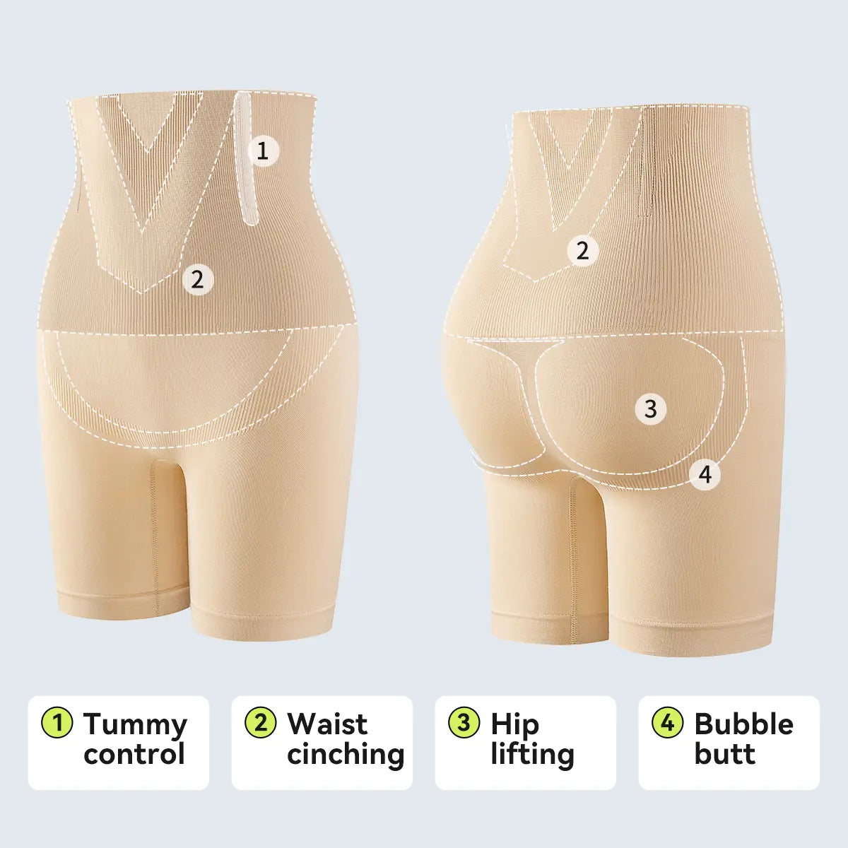 DIVIFIT™ Buy 1 Get 1 Free | Women’s Tummy Control Butt-Lifting Shorts