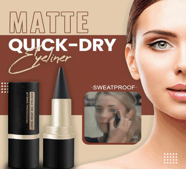 HOOMWELL™🔥Matte Quick-Dry Eyeliner – Waterproof, Smudge-Proof & Gift-Ready! 💄🎁